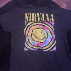 NIRVANA Kids Tee - Black with Gold and Multicolor
